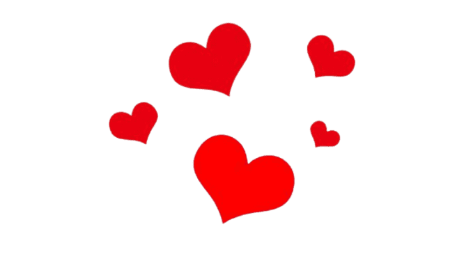 Corações decorativos